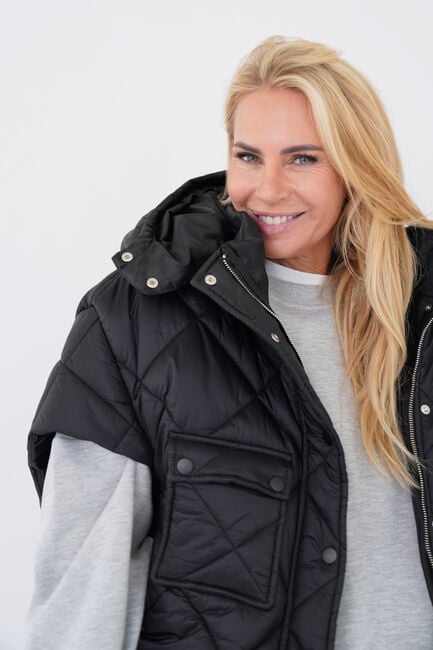 Schwarze EST'SEVEN Tops & T-shirts NARA CAPE - large