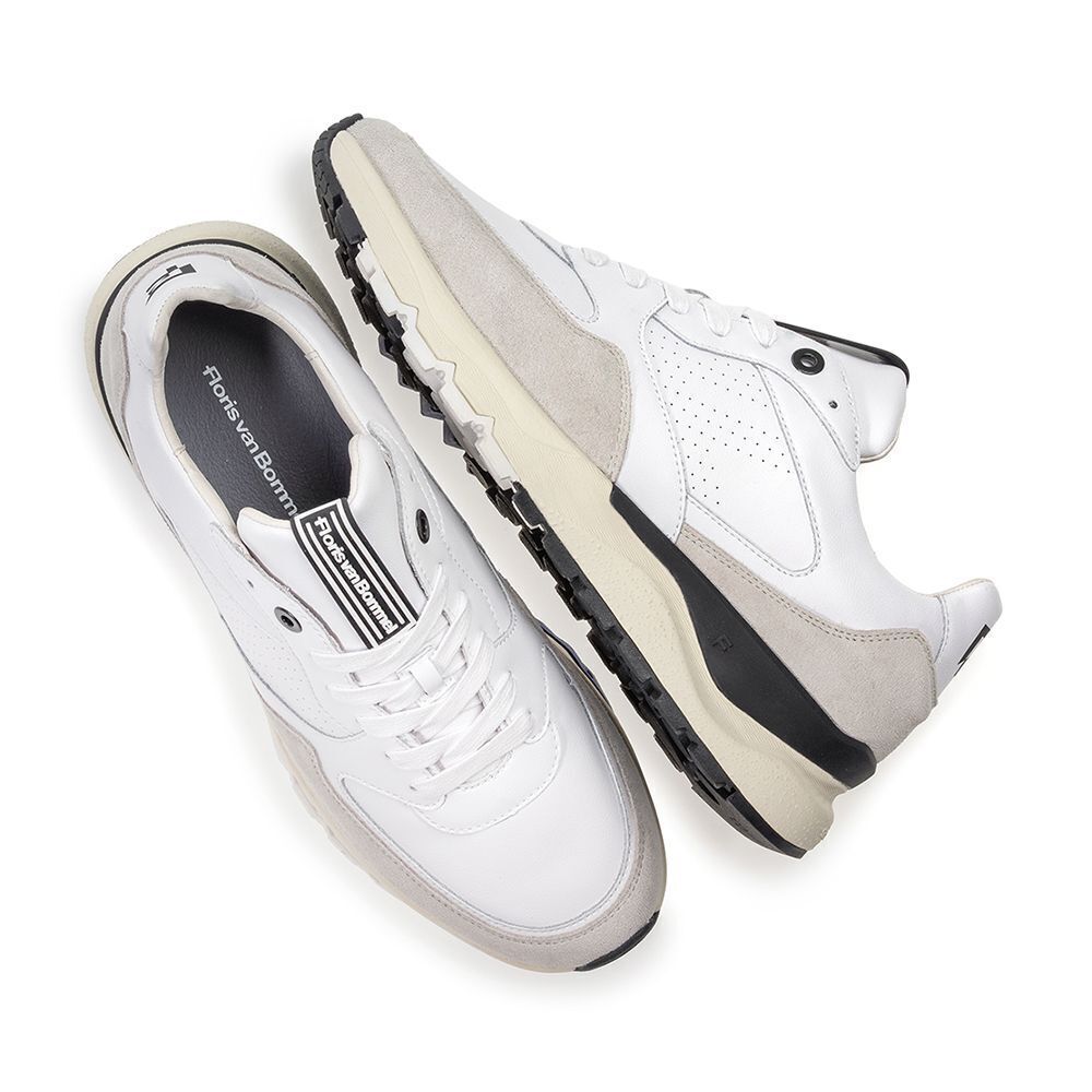 Wei&szlig;e FLORIS VAN BOMMEL Sneaker Low De Treener 07.00 - medium