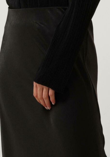 Schwarze NOTRE-V Midirock SATIN SKIRT - large