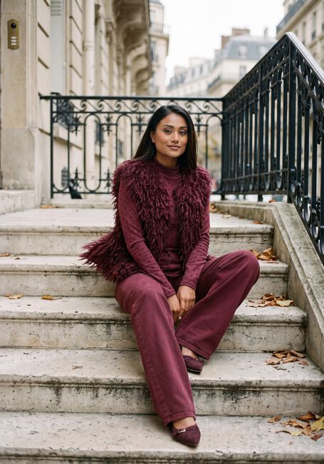 Bordeaux NUKUS Weite Hose PETRA PANTS - large