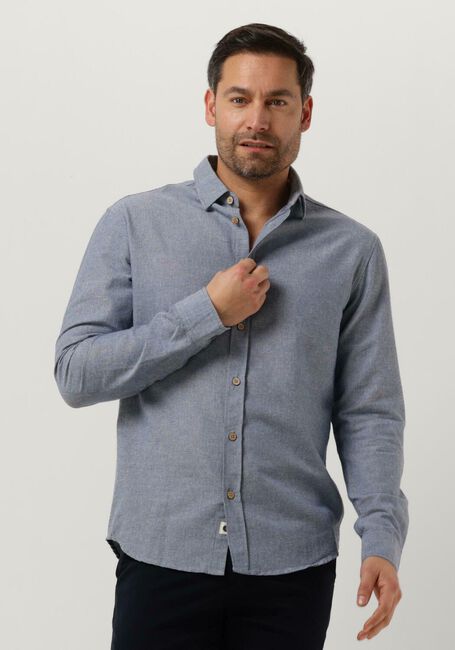 Blaue ANERKJENDT Casual-Oberhemd AKLOUIS L/S LINEN SHIRT - large