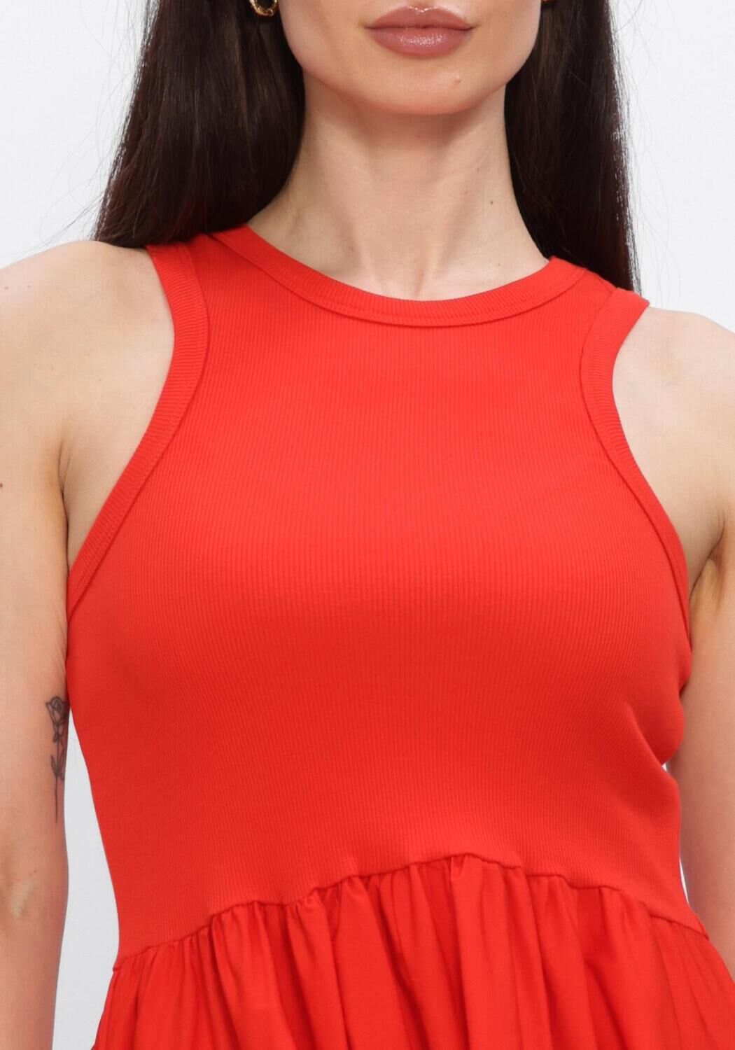 Rote Y.A.S. Maxikleid YASMIRA SL LONG DRESS - large