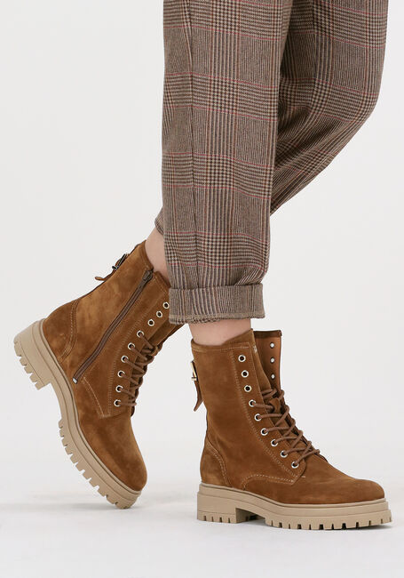 Cognacfarbene RED-RAG Schnürboots 71232 - large