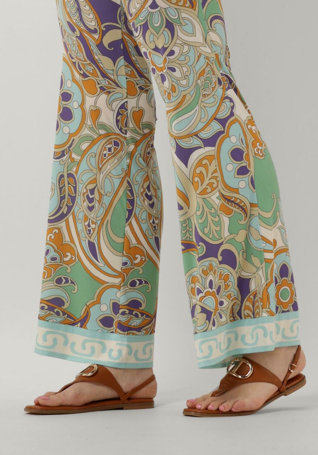 Cognacfarbene TWINSET MILANO Sandalen 231TCP12A - large