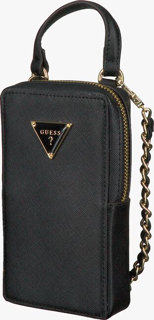 Schwarze GUESS Portemonnaie MOBILE POUCH KEYCHAIN - large