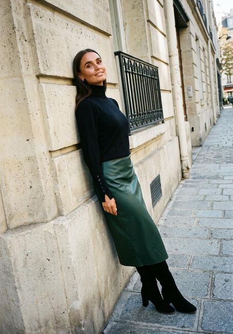 Dunkelgr&uuml;n Y.A.S. Midirock YASPELLA HW MIDI SKIRT S. - large
