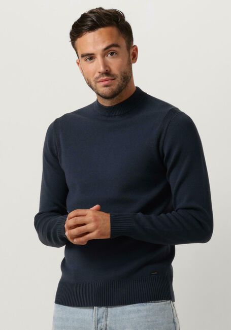 Blaue DSTREZZED Pullover FELL MOCK NECK - large