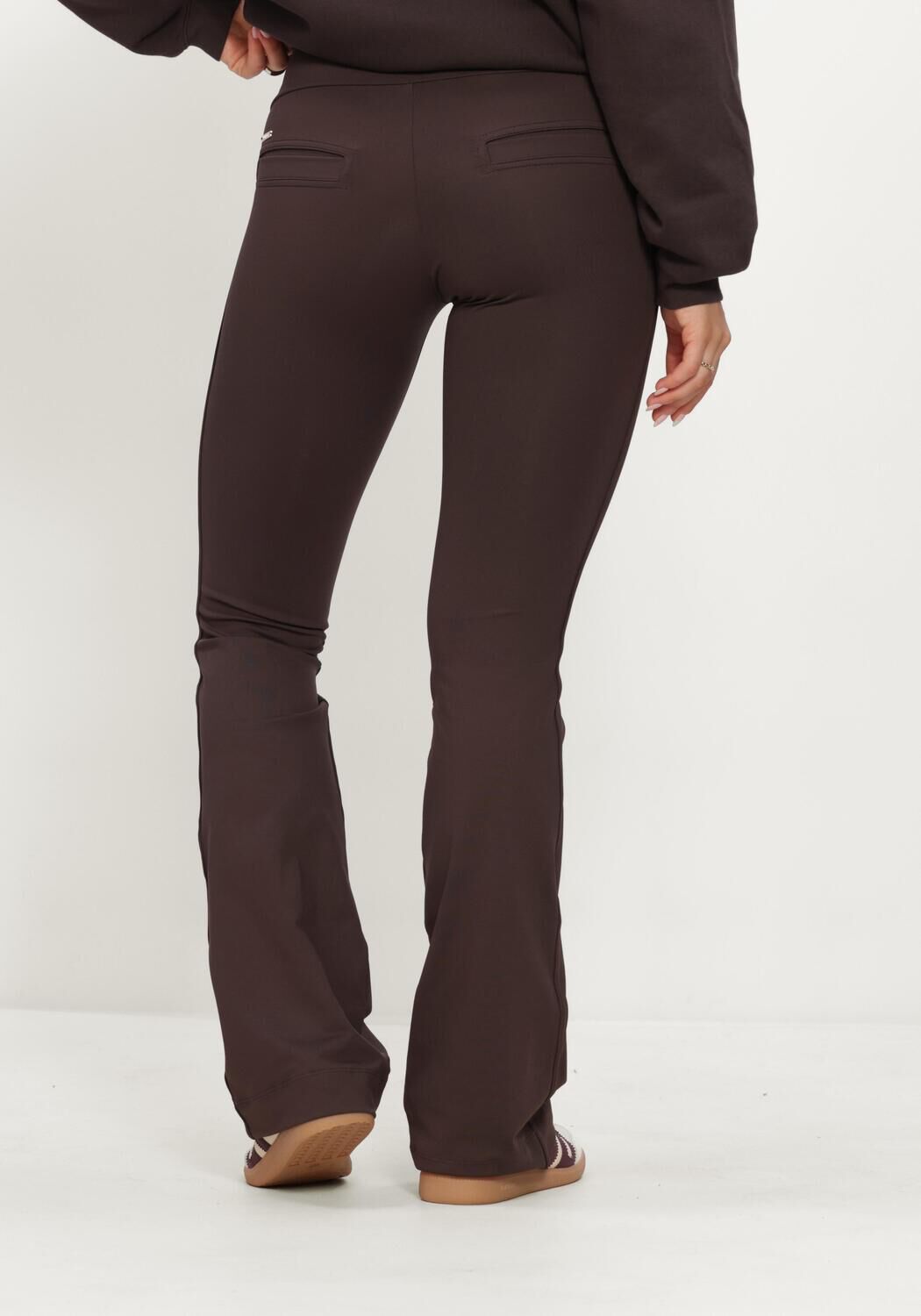 Braune DEBLON SPORTS Schlaghose CELINE FLARED LEGGINGS - large