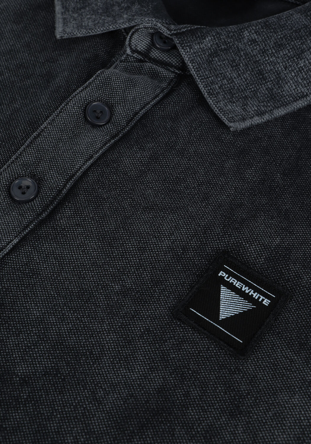 Graue PUREWHITE Polo-Shirt 22010103 - large