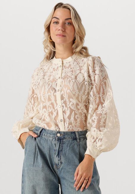 Ecru SUMMUM Blusen BLOUSE FLOWERLACE - large