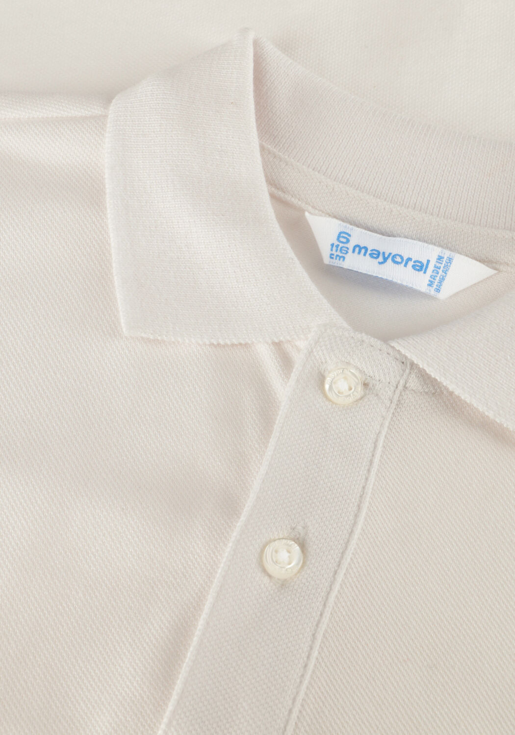 Wei&szlig;e MAYORAL Tops & T-shirts BASIC S/S POLO - large