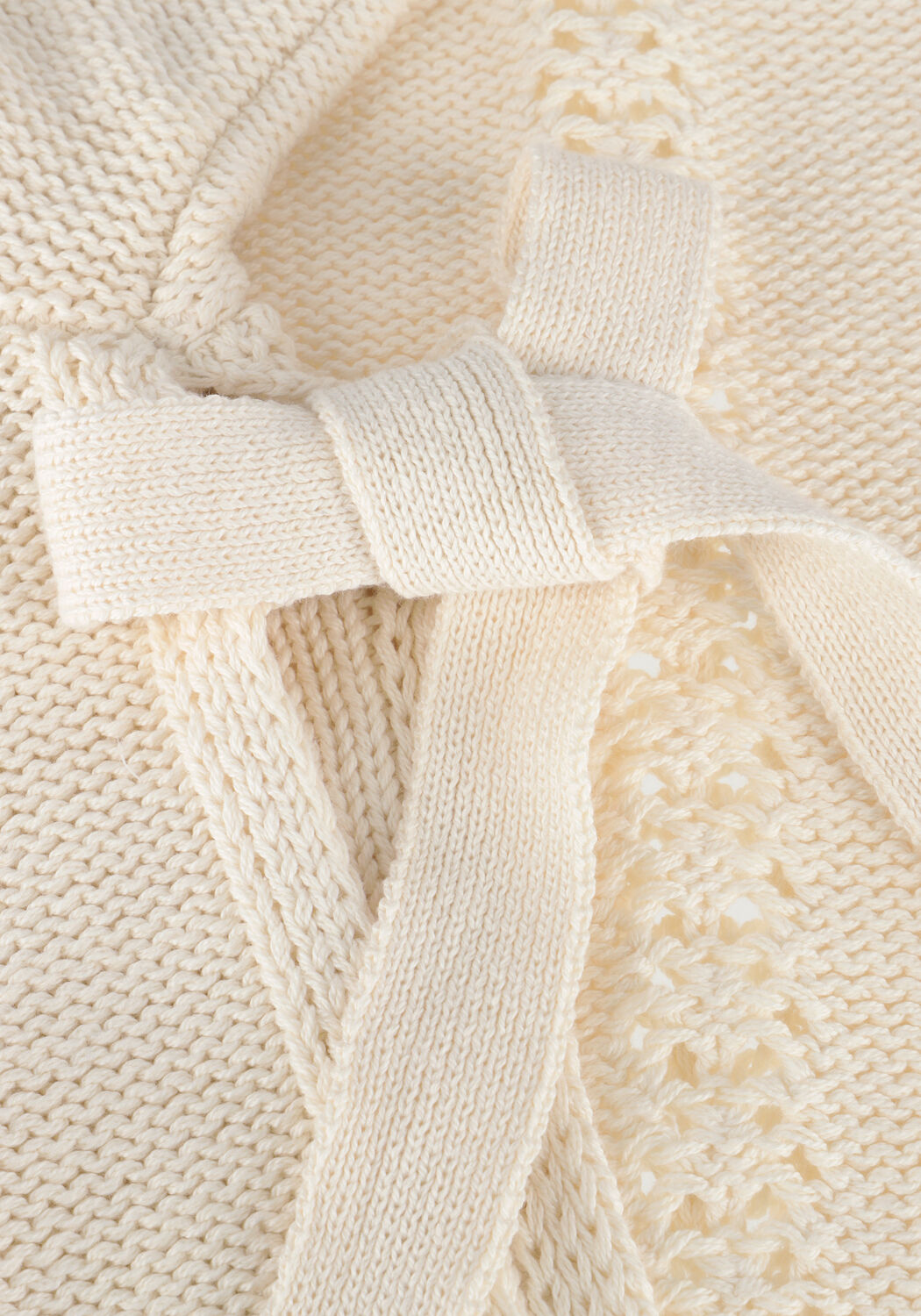 Ecru Y.A.S. Pullover YASLAMINA SS KNIT TOP - large