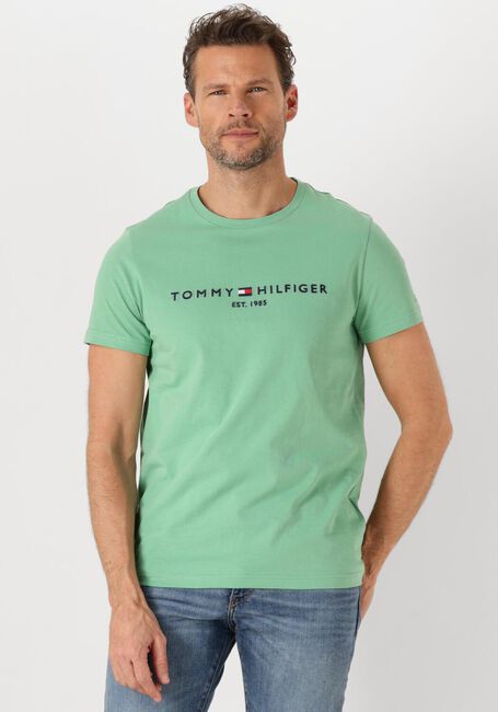 Grüne TOMMY HILFIGER T-shirt TOMMY LOGO TEE - large