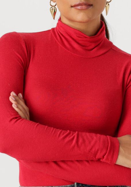 Rote Y.A.S. Pullover YASWOOLA LS HIGH NECK TOP - large