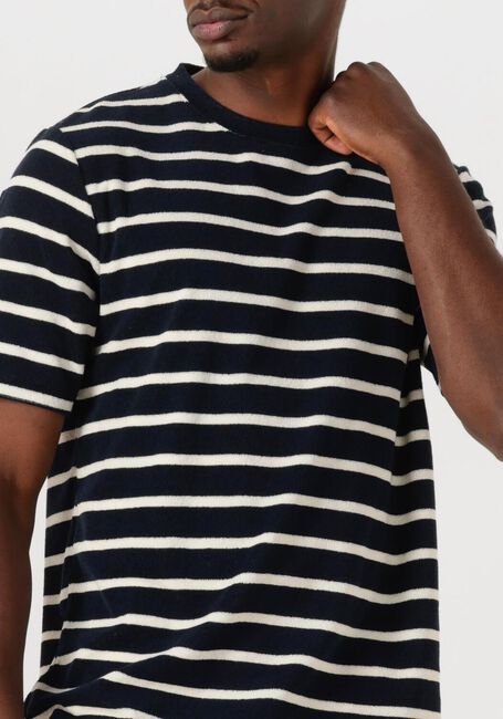 Schwarze ANERKJENDT T-shirt AKKIKKI FROTTE STRIPE TEE - large