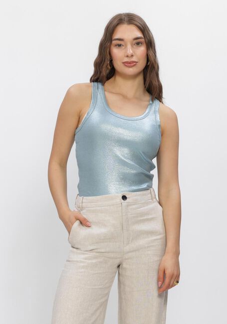 Blaue SUMMUM Top RIB TANKTOP COTTON RIB - large