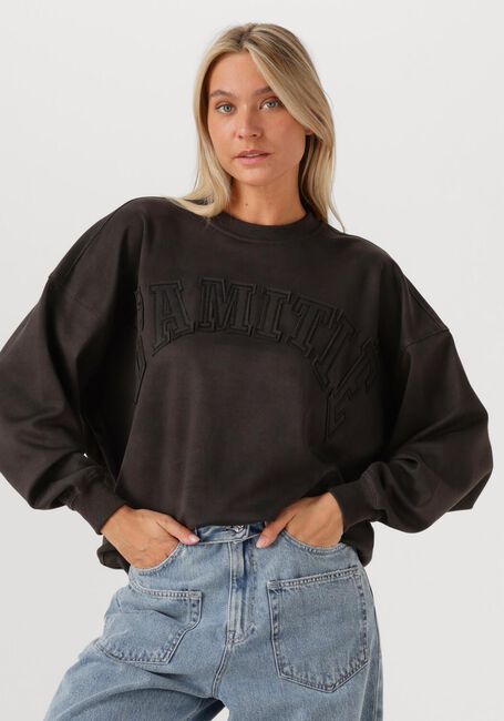 Dunkelgrau HAUTE L'AMITIÉ Sweatshirt L'AMITIÉ APPLICATION SWEATER - large