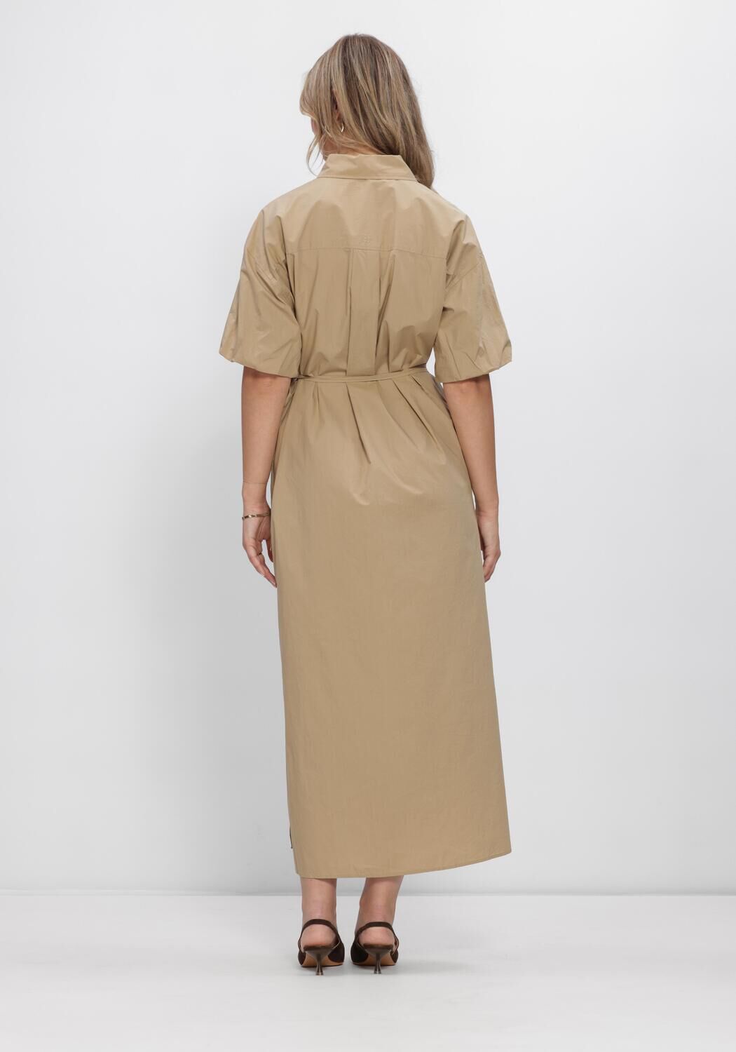 Braune SECOND FEMALE Midikleid RHYE DRESS - large