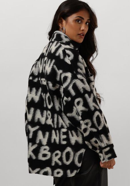 Schwarze PENN & INK Jack 542 COAT AOP - large