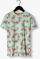 Blaue SCOTCH & SODA T-shirt RELAXED FIT ALL OVER PRINTED