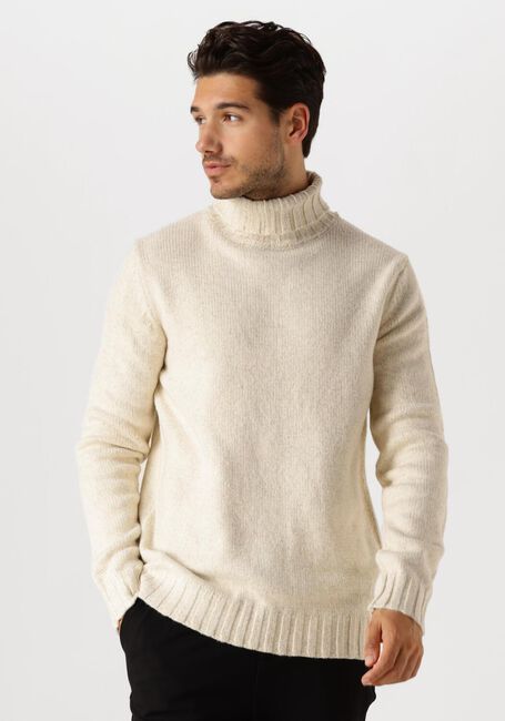 Weiße DSTREZZED Rollkragenpullover OVE TURTLENECK - large
