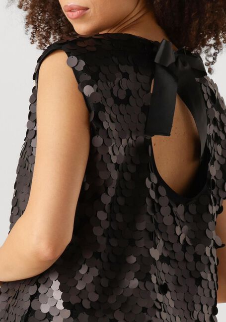 Schwarze CO'COUTURE Top MAXI CC SEQUIN BO BLOUSE - large