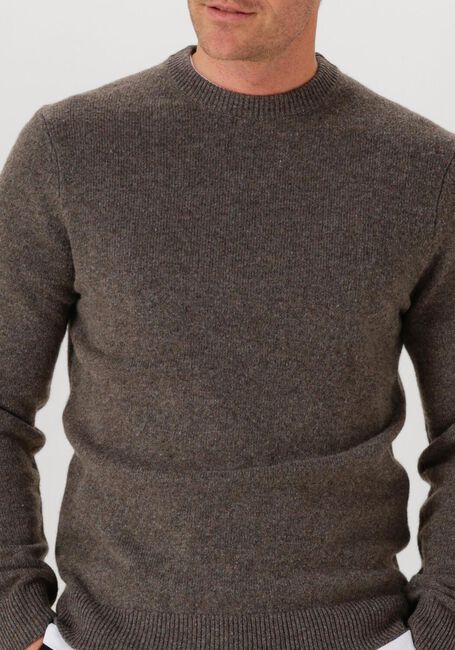 Braune PROFUOMO Pullover PULLOVER CREW NECK WOOLBLEND - large