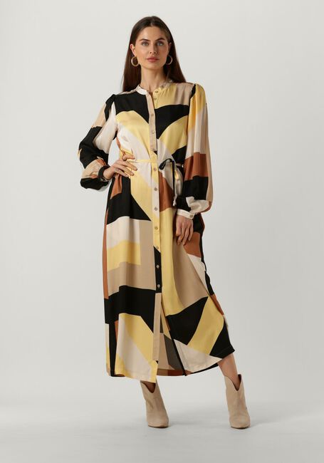 Mehrfarbige/Bunte SUMMUM Midikleid DRESS GRAPHIC LINES - large
