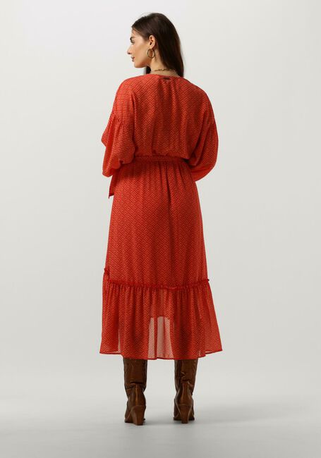 Orangene COLOURFUL REBEL Midikleid EMBLA SMALL GEO BALLOON SLEEVE MIDI DRESS - large