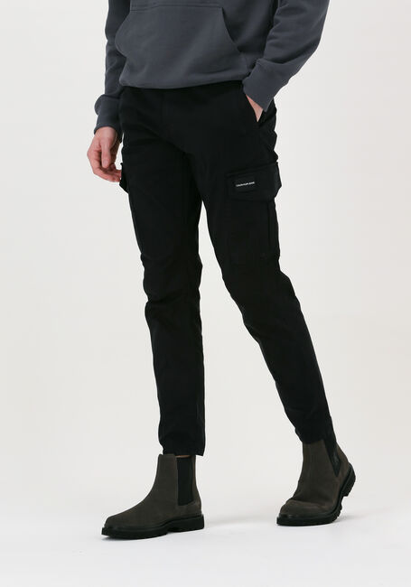 Schwarze CALVIN KLEIN Cargohosen SKINNY WASHED CARGO PANT - large
