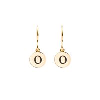 Goldfarbene ATLITW STUDIO Ohrringe CHARACTER EARRINGS LETTER GOLD - medium