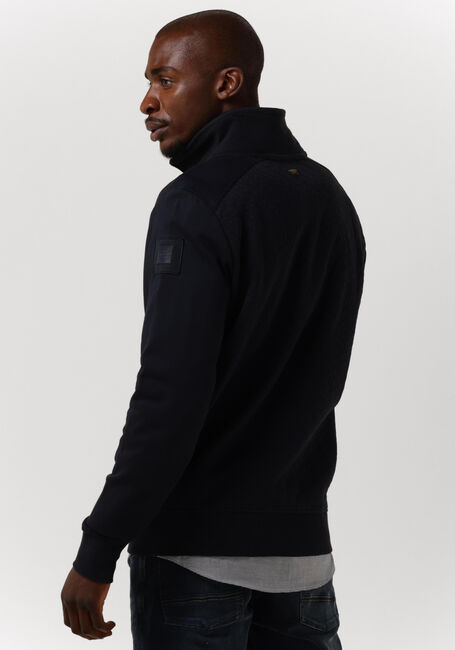 Blaue PME LEGEND Strickjacke ZIP JACKET JACQUARD INTERLOCK SWEAT - large