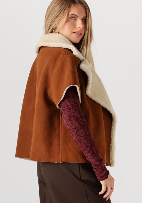 Braune EST'SEVEN Jack CARDIGAN CAPE LOUISE - large