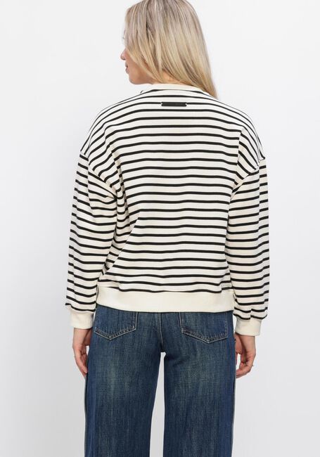Mehrfarbige/Bunte HAUTE L'AMITI&Eacute; Pullover & Cardigans STRIPE APPLICATION SWEAT - large