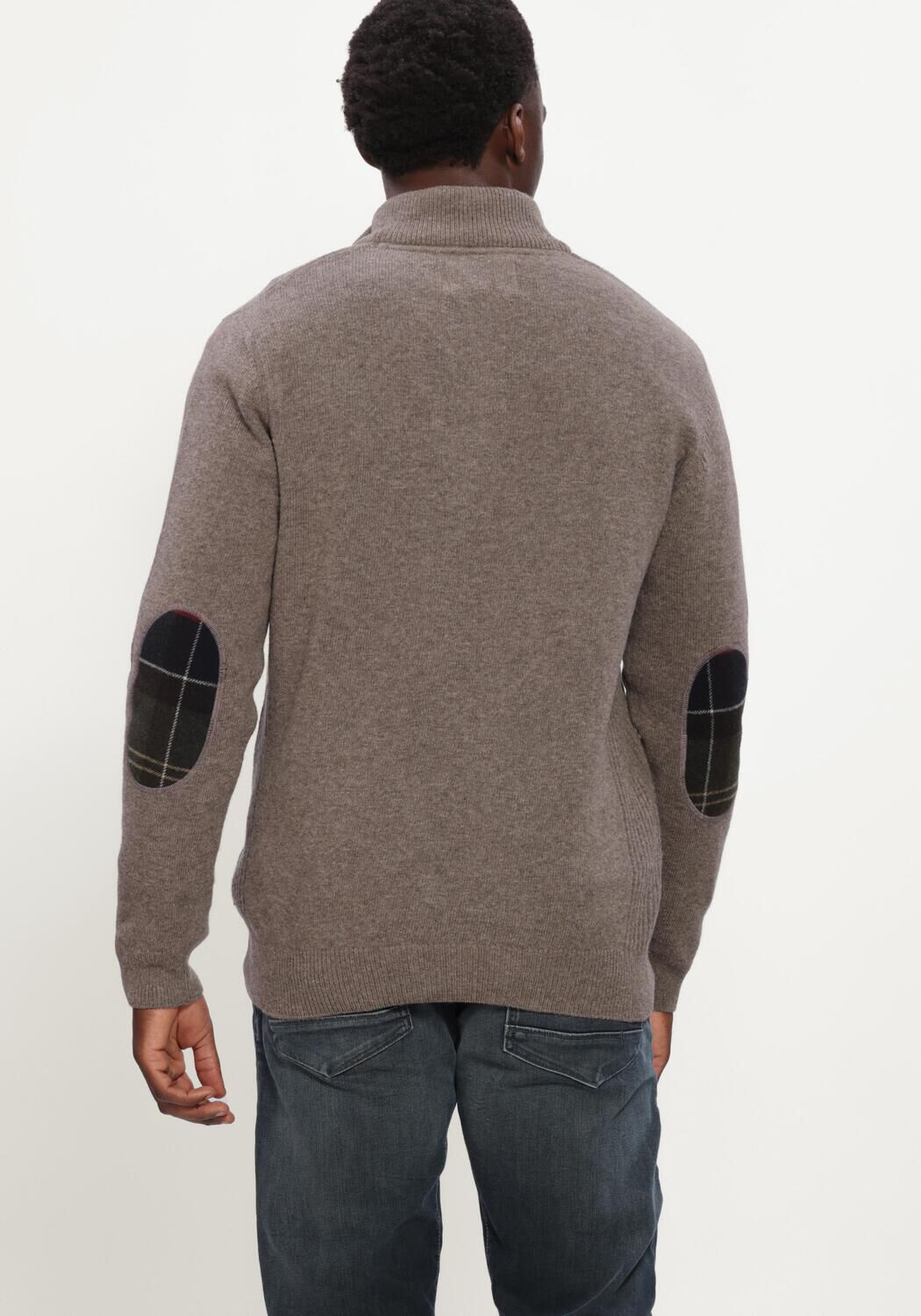 Gr&uuml;ne BARBOUR Pullover HOLDEN HALF ZIP KNITTED JUMPER KNITWEAR - large