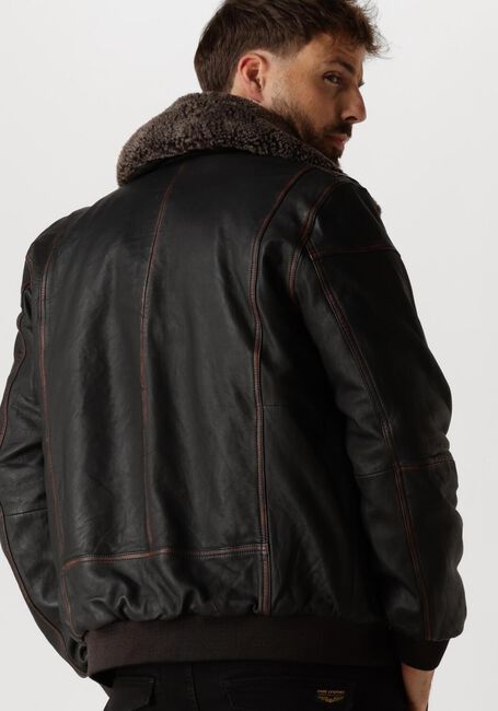 Braune PME LEGEND Jack FLIGHT JACKET SNOWPROP SHEEP VEG RUBB-OFF - large