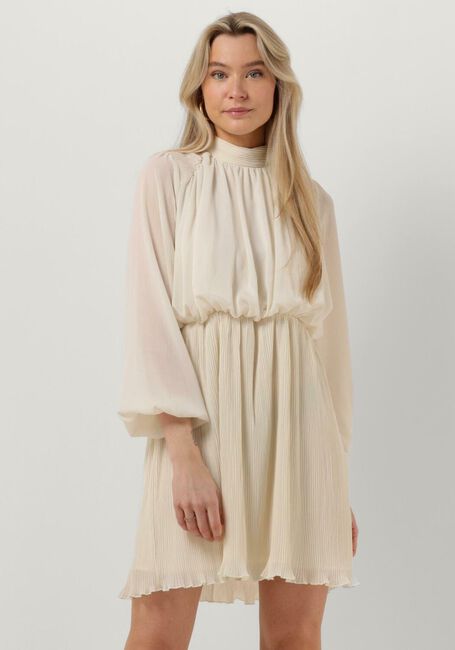 Beige SELECTED FEMME Minikleid SLFSIMONE SHORT PLISSE DRESS - large