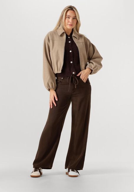 Braune SECOND FEMALE Wide jeans IRVINE DENIM JEANS - large