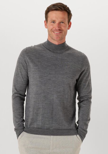 Graue PROFUOMO Rollkragenpullover PULLOVER MOCK NECK MERINO - large