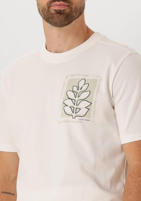 Weiße CAST IRON T-shirt REGULAR FIT SINGLE JERSEY CA - large