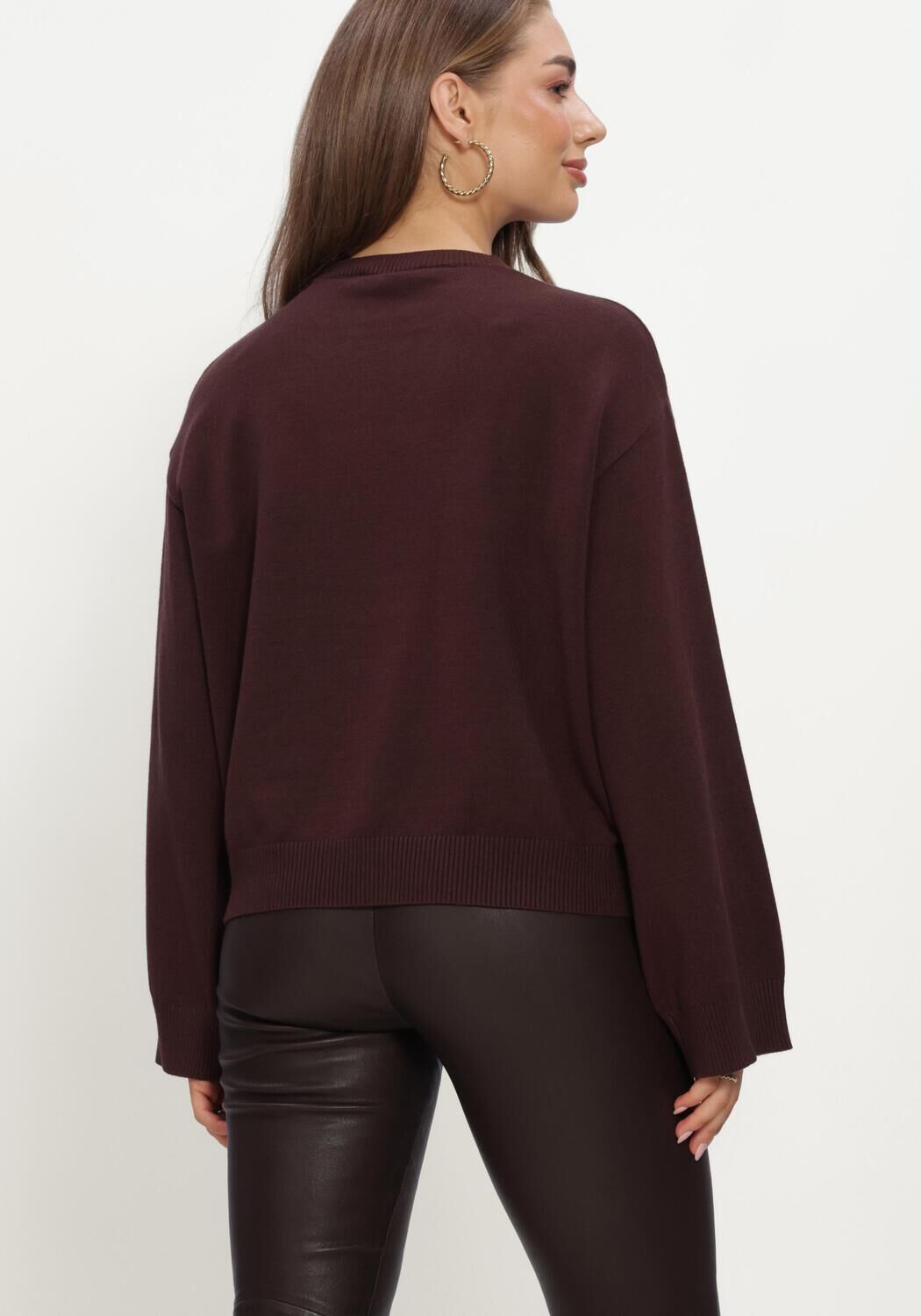 Braune STUDIO AR Pullover & Cardigans JOANNA VISCOSE BLEND KNIT - large