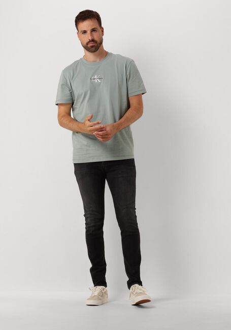 Graue CALVIN KLEIN T-shirt MONOLOGO TEE - large