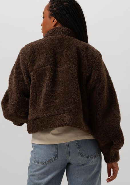 Braune MOVES Teddy-Jacke LESARI - large