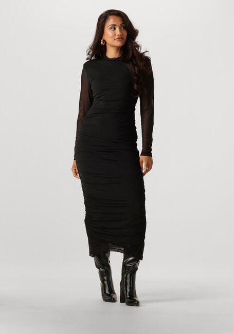 Schwarze NOTRE-V Kleider NV-GILDA MESH JURK UNI - large