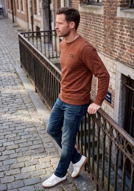 Braune PME LEGEND Sweatshirt CREWNECK AMERICAN CLASSIC - large