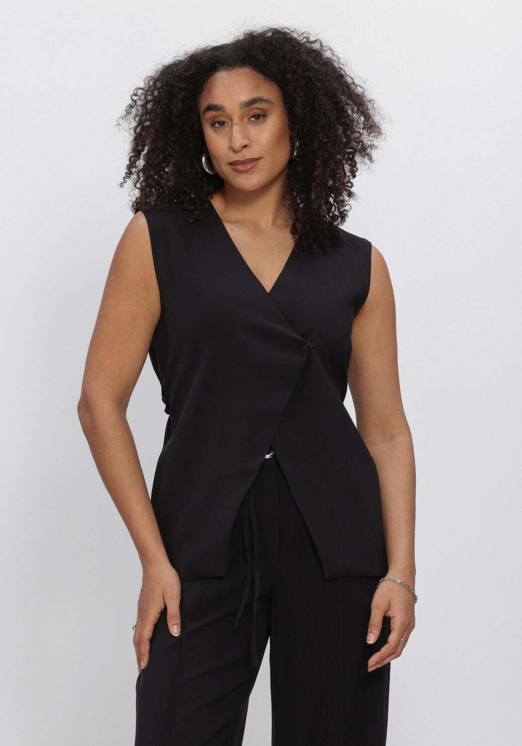 Schwarze OBJECT Gilet OBJMABEL S/L WAISTCOAT E VIP 26 - large