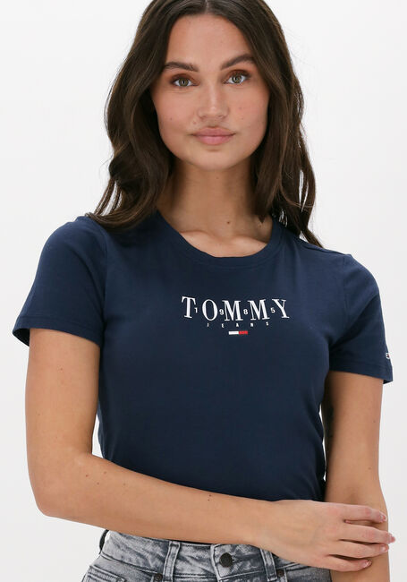 Dunkelblau TOMMY JEANS T-shirt TJW SKINNY ESSENTIAL LOGO 1 SS - large
