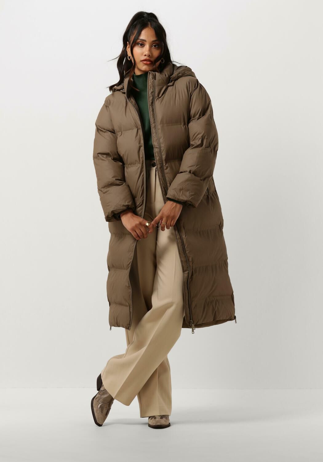 Taupe NEO NOIR Wattierte Jack VIVIANA C PUFFER JACKET | Omoda