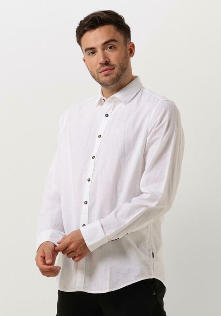 Ecru PME LEGEND Casual-Oberhemd LONG SLEEVE SHIRT CTN/LINEN - large