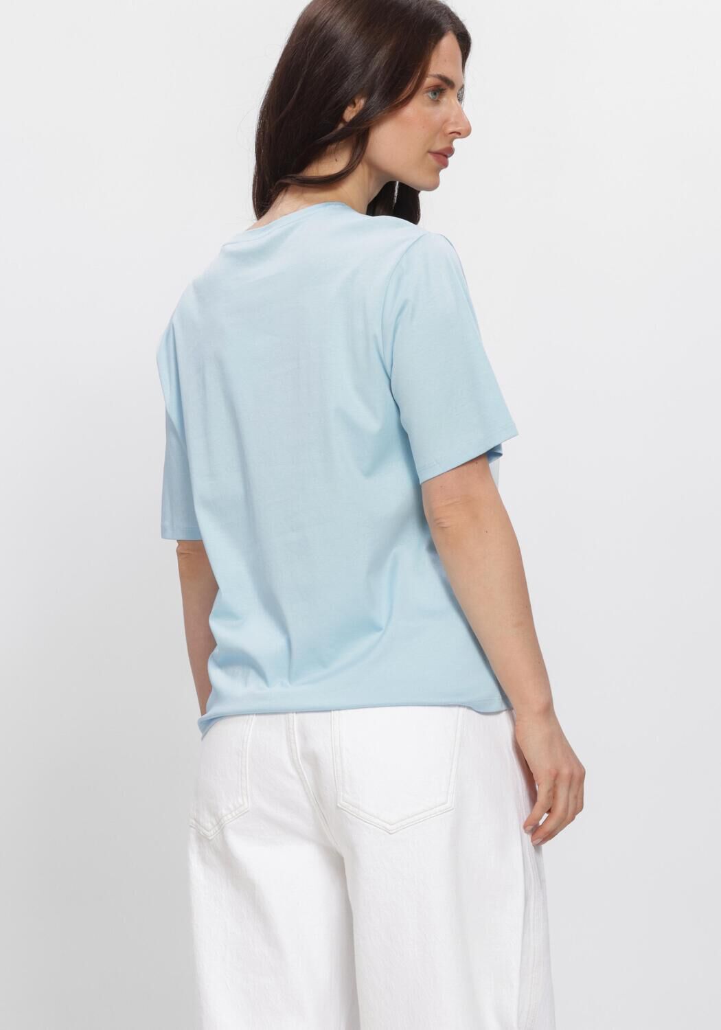 Blaue MSCH COPENHAGEN T-shirt MSCHMELEA ICON TEE - large